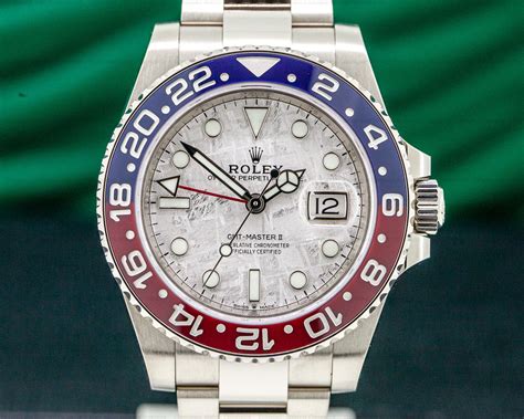 rolex gmt master ii in white gold|rolex gmt master pepsi bezel.